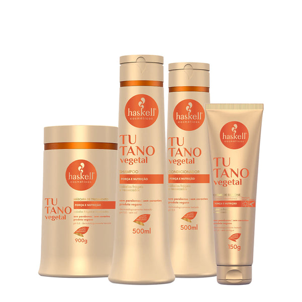 Kit Haskell Tutano - Shampoo +  Condicionador +  Creme de Silicone + Máscara Kits para os cabelos